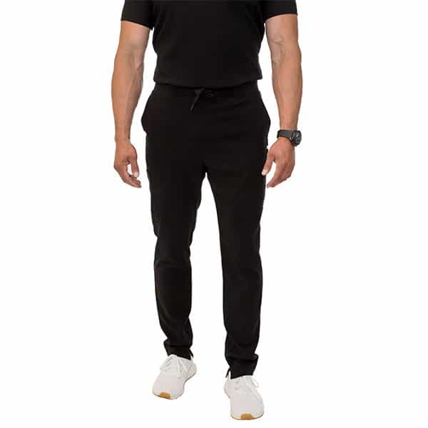 black scrub pants for men