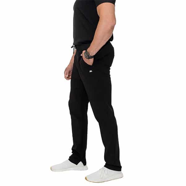 black scrub pants for men