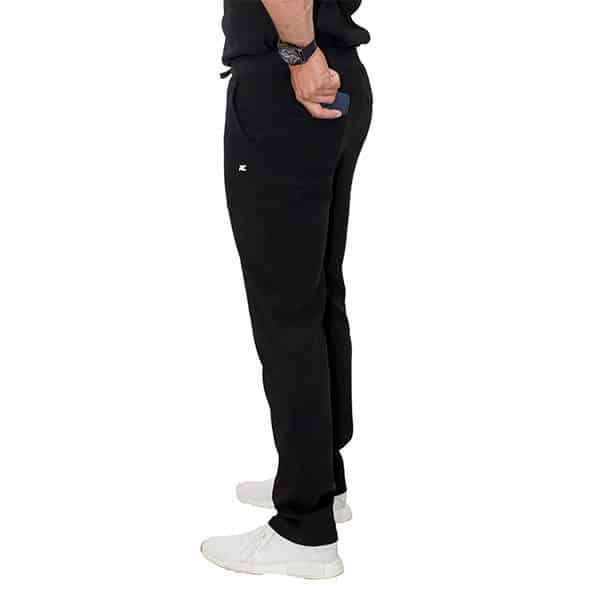 black scrub pants for men