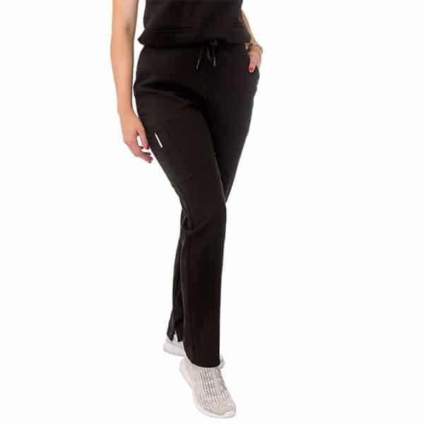 black scrub pants for women